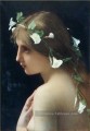 Nymphe avec la gloire du matin fleurs corps féminin Nu Jules Joseph Lefebvre